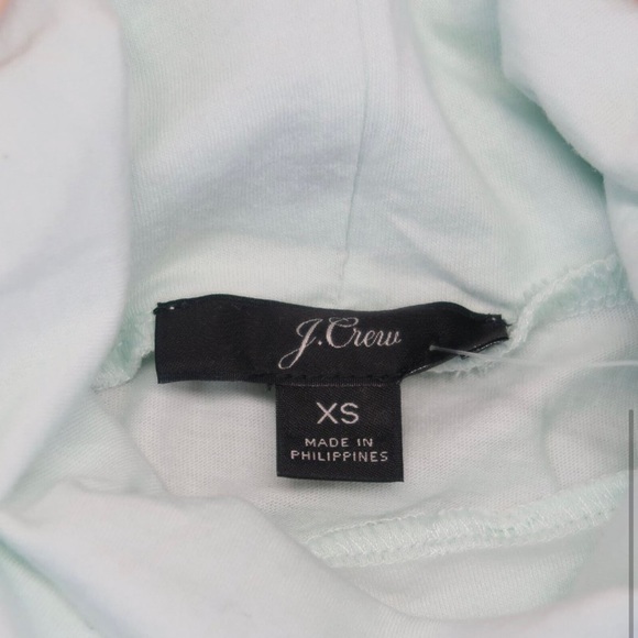 NWT J. Crew XS Turtleneck Long Sleeves Women’s Mint Green - Picture 3 of 6